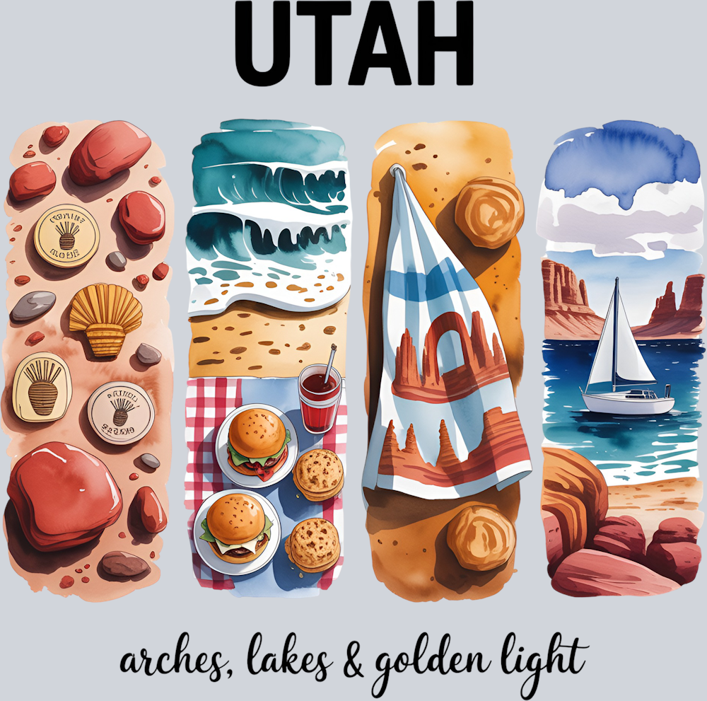 DTF Transfer Utah - Arches, Lakes & Golden Light