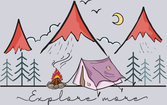 DTF Transfer Camping - Explore more