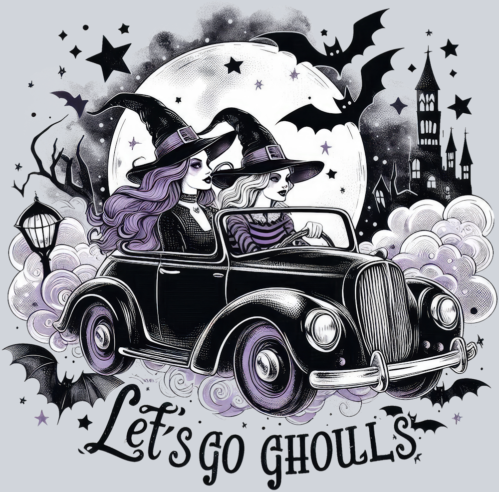 DTF Transfer Halloween - Let's Go Ghouls