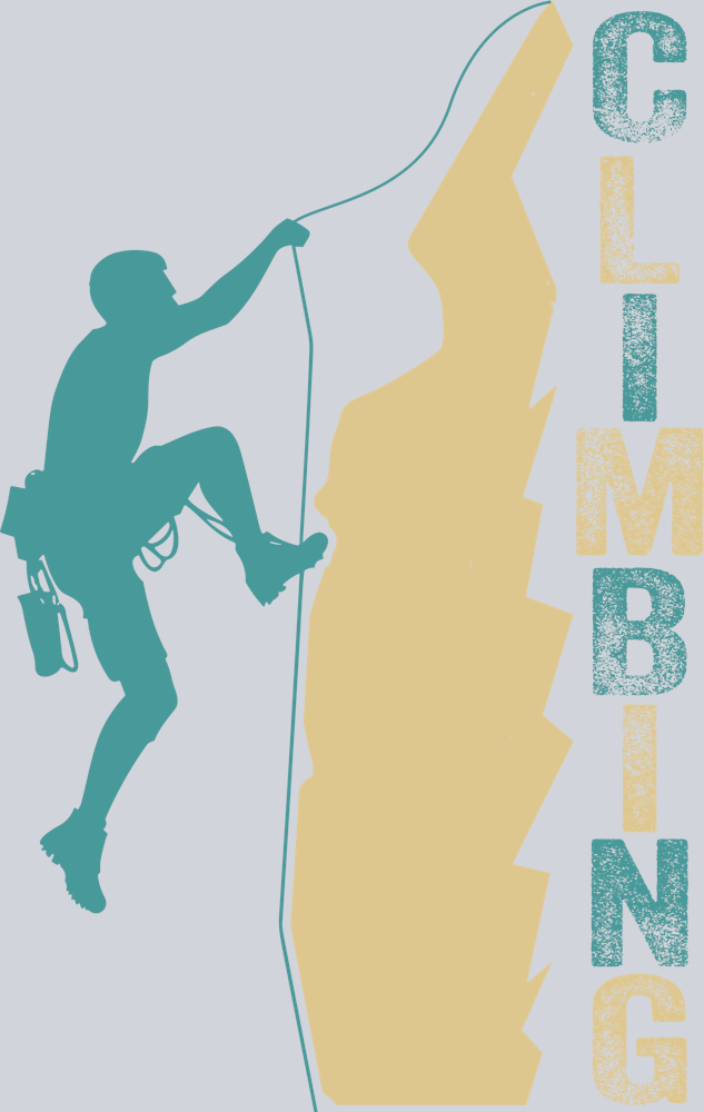 DTF Transfer Rock Climbing - Climbing