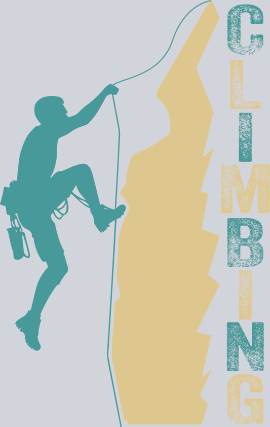 DTF Transfer Rock Climbing - Climbing
