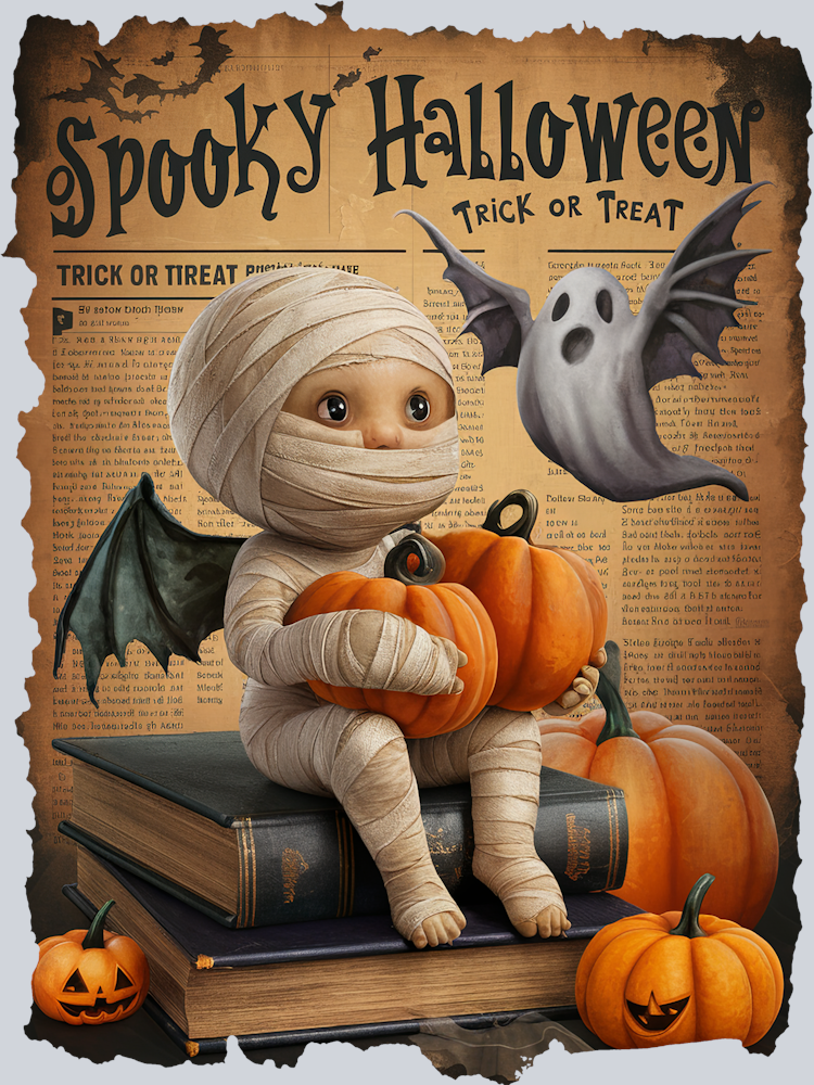 DTF Transfer Halloween  - Spooky Halloween Trick or Treat
