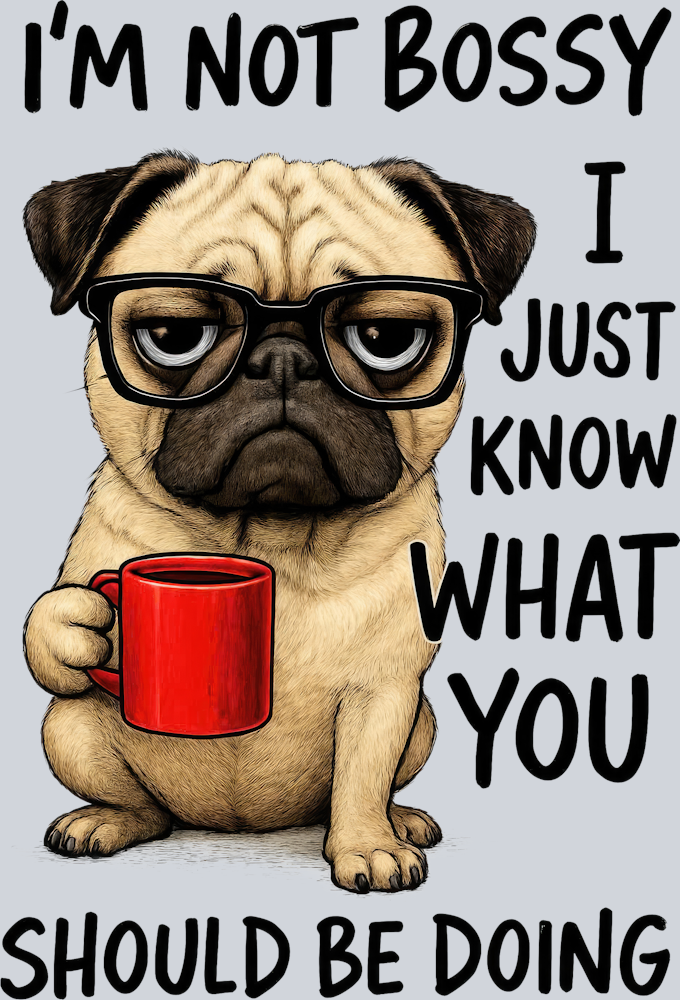 DTF Transfer Dogs - I'm Not Bossy