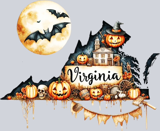DTF Transfer Halloween States - Virginia