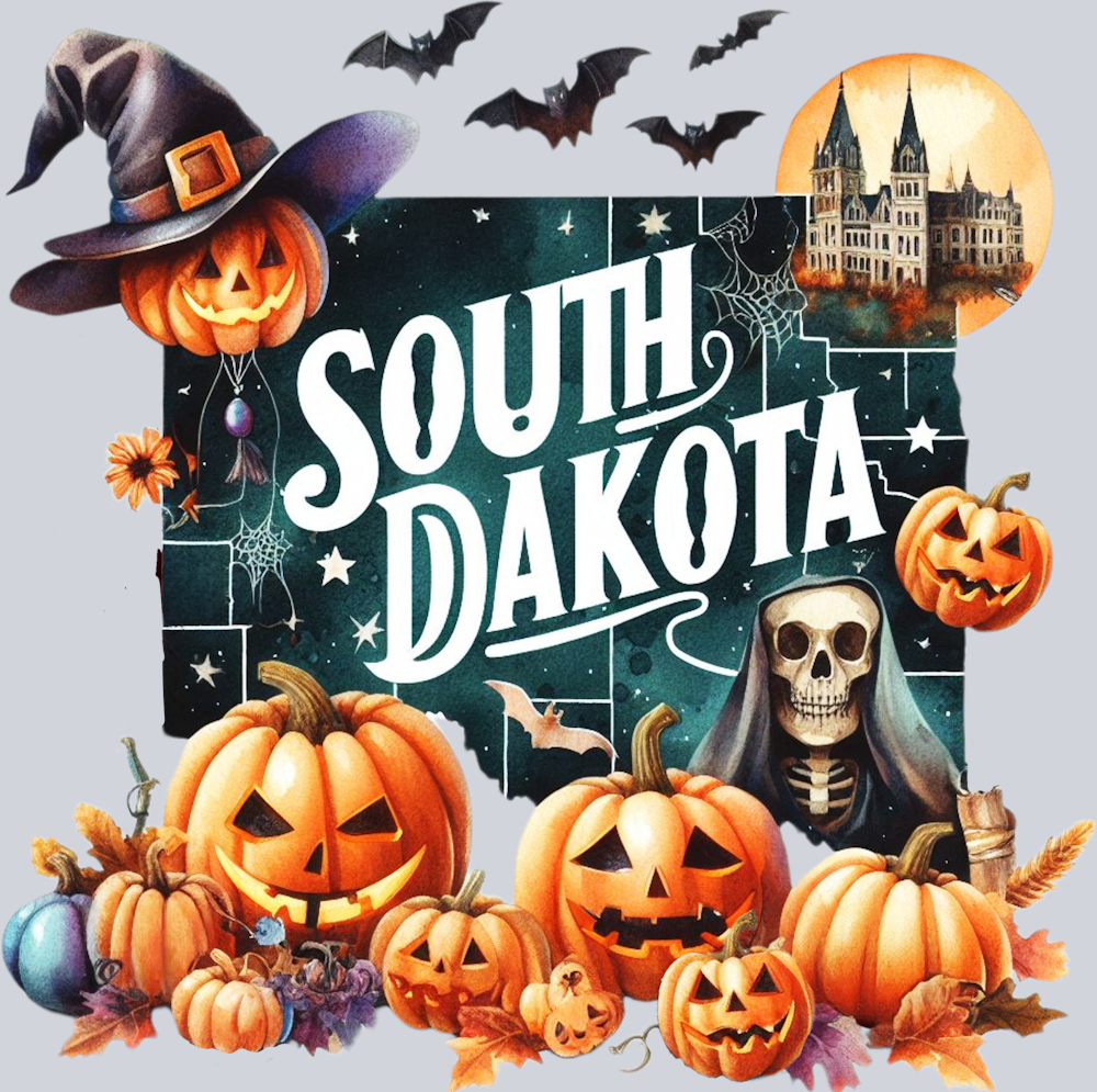 DTF Transfer Halloween States - South Dakota