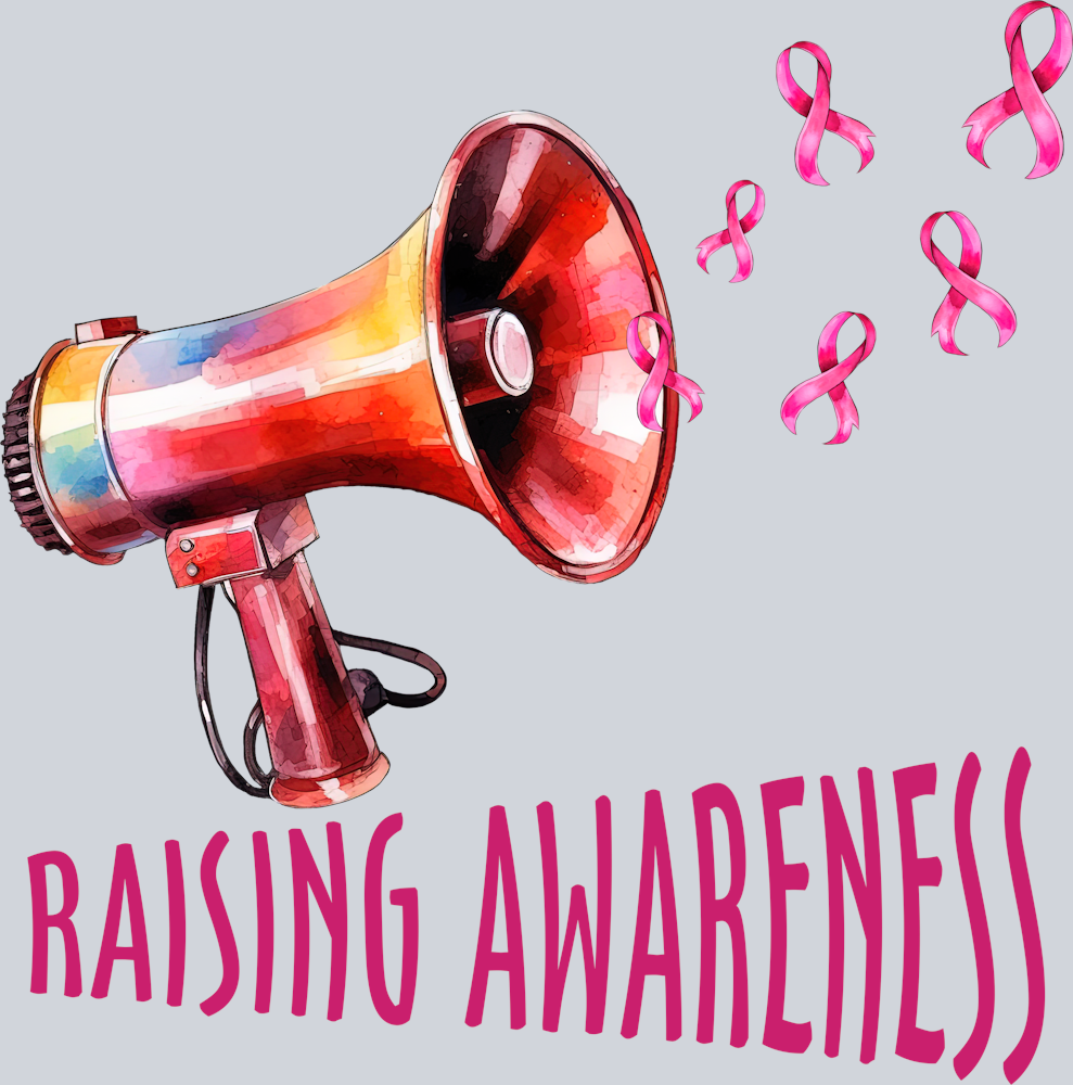 DTF Transfer Breast Cancer - Raising Awareness