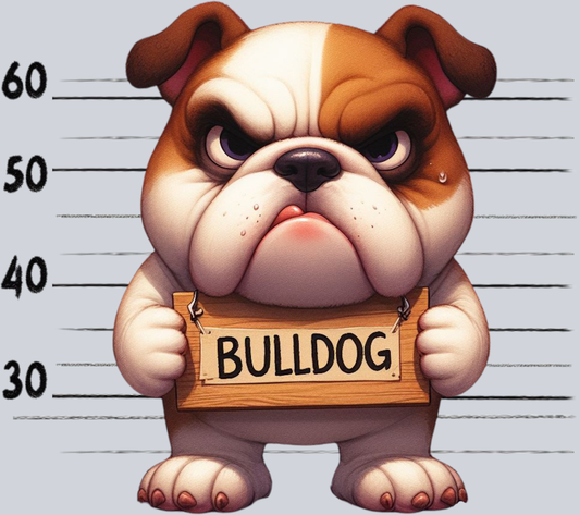 DTF Transfer Dogs - Jail  Bulldog