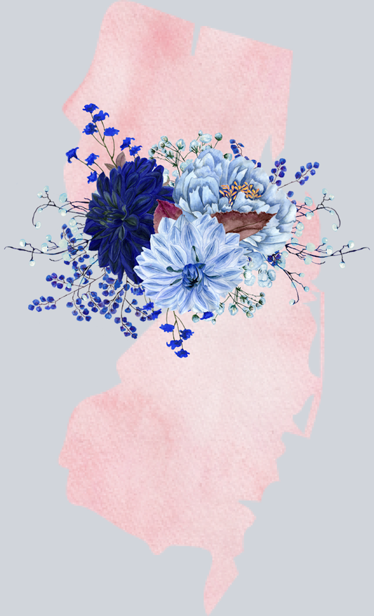 DTF Transfer New Jersey - Flowers Watercolor
