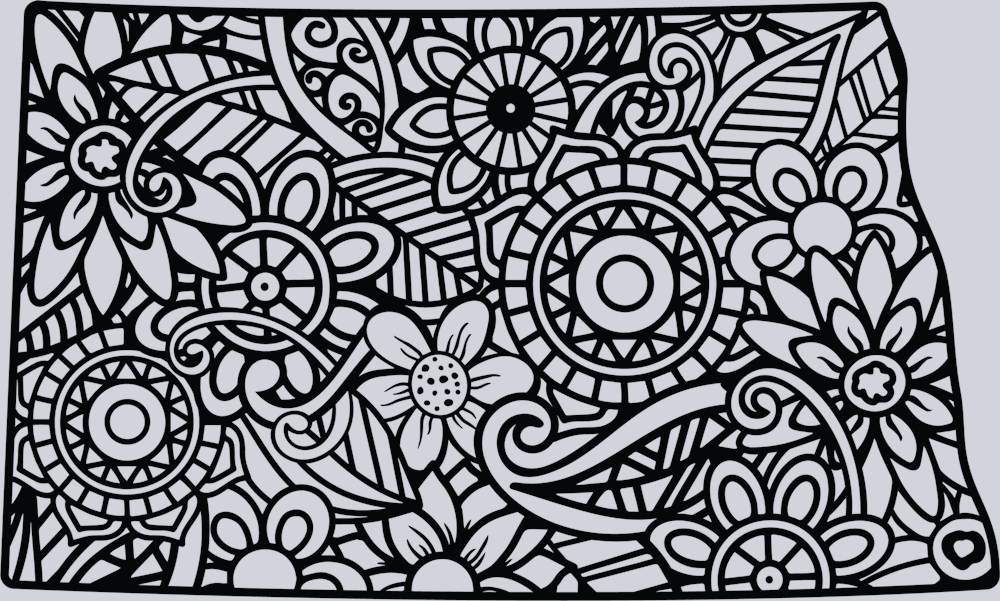 DTF Transfer North Dakota - Mandala
