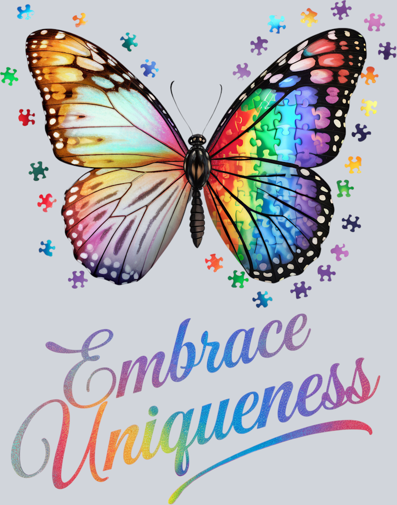 DTF Transfer Autism - Embrace Uniqueness