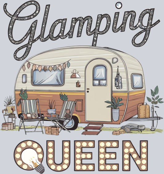 DTF Transfer Camping - Glamping Queen