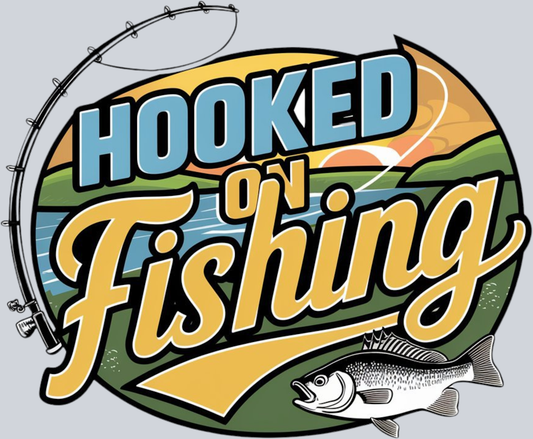 DTF Transfer Fishing - Hooked on Fishing