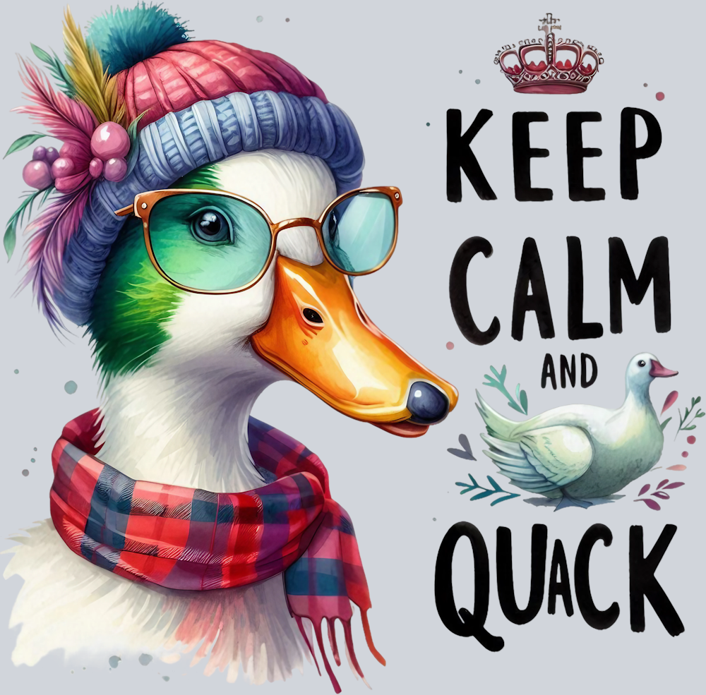 DTF Transfer Fowl - Keep Calm and Quack