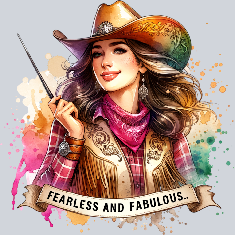 DTF Transfer Western - Fearless and Fabulous