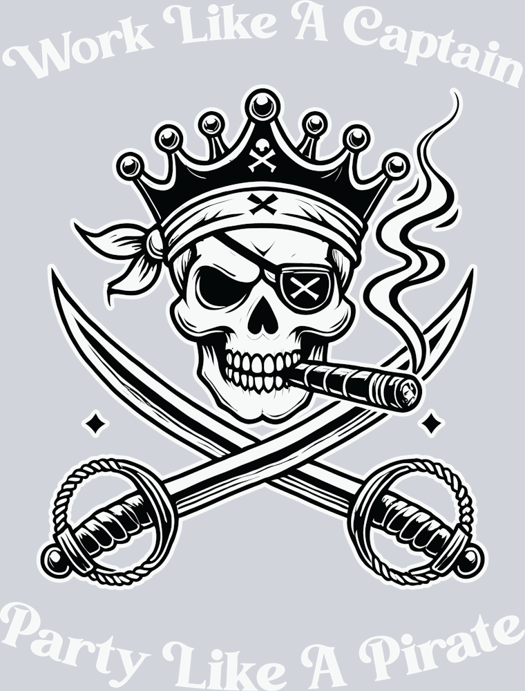 DTF Transfer High Seas - Work Like a Captain