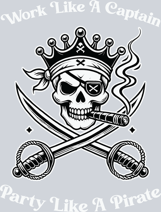 DTF Transfer High Seas - Work Like a Captain
