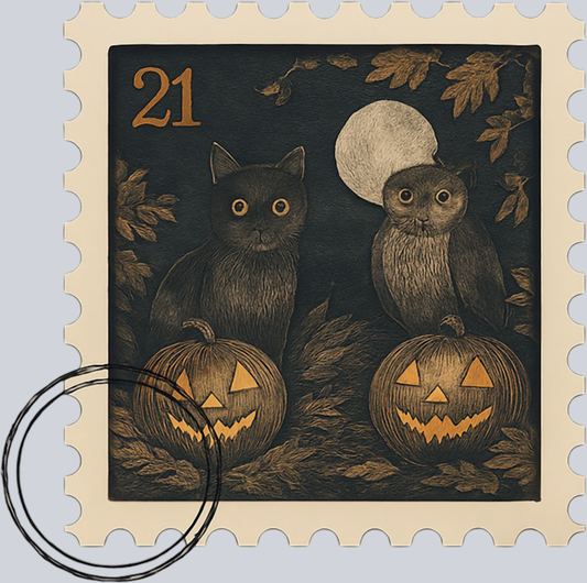 DTF Transfer Halloween - Postage Stamps 4