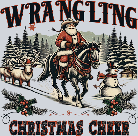 DTF Transfer Christmas - Wrangling Christmas Cheer