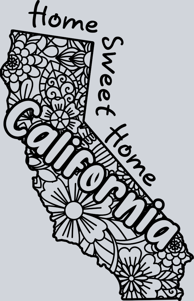 DTF Transfer California - Home Sweet Home