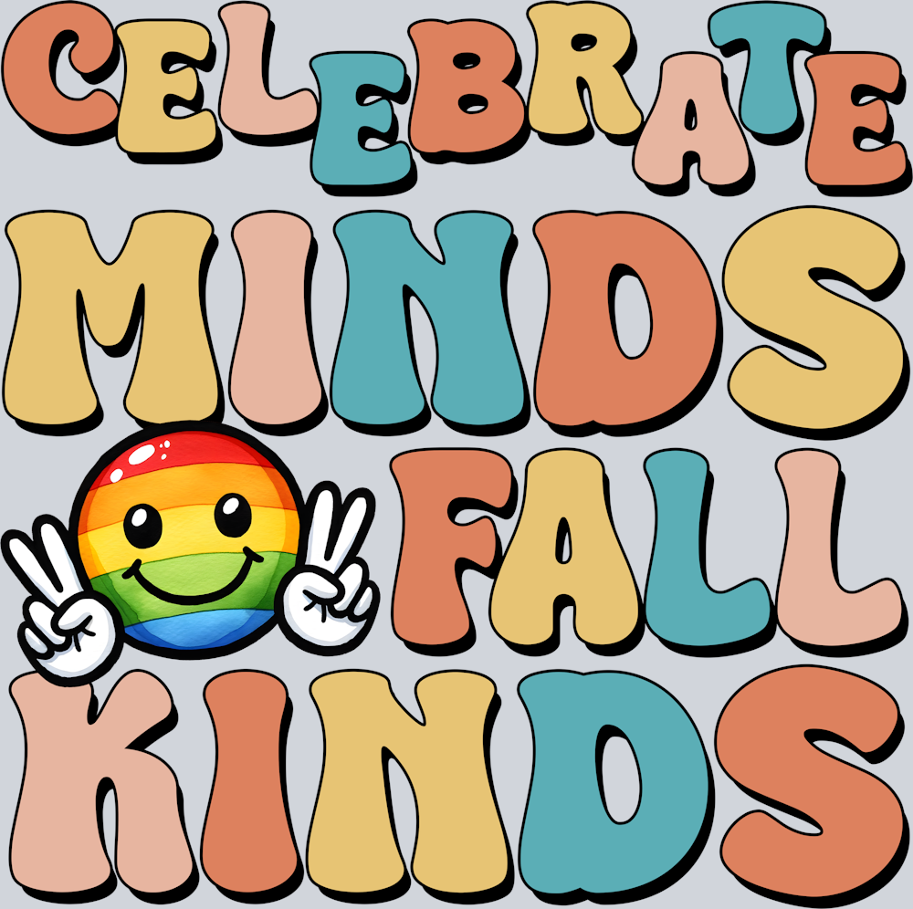 DTF Transfer Autism - Celebrate Minds Fall Kinds