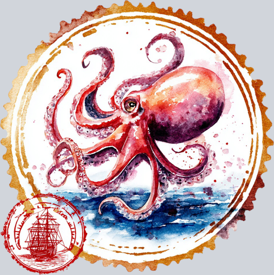 DTF Transfer High Seas - Postage Octopus