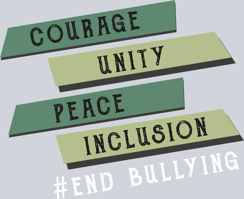 DTF Transfer Anti Bullying - Courage Unity Peace Inclusion