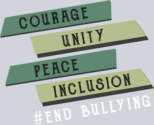DTF Transfer Anti Bullying - Courage Unity Peace Inclusion