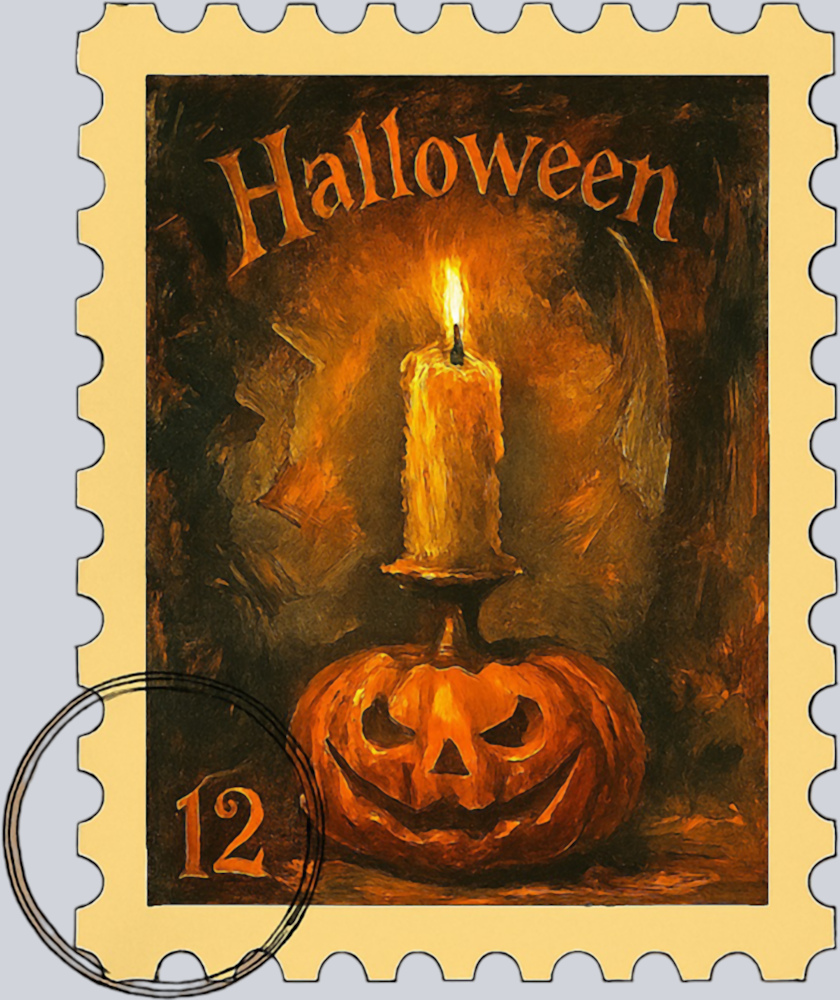 DTF Transfer Halloween - Postage Stamps 20
