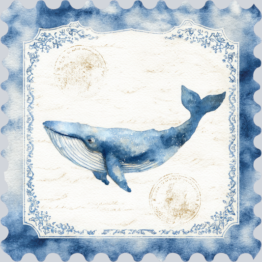 DTF Transfer High Seas - Postage Whale