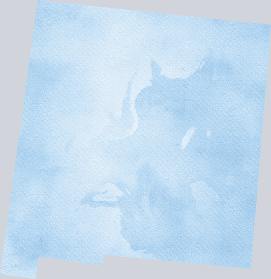 DTF Transfer New Mexico - Watercolor Blue
