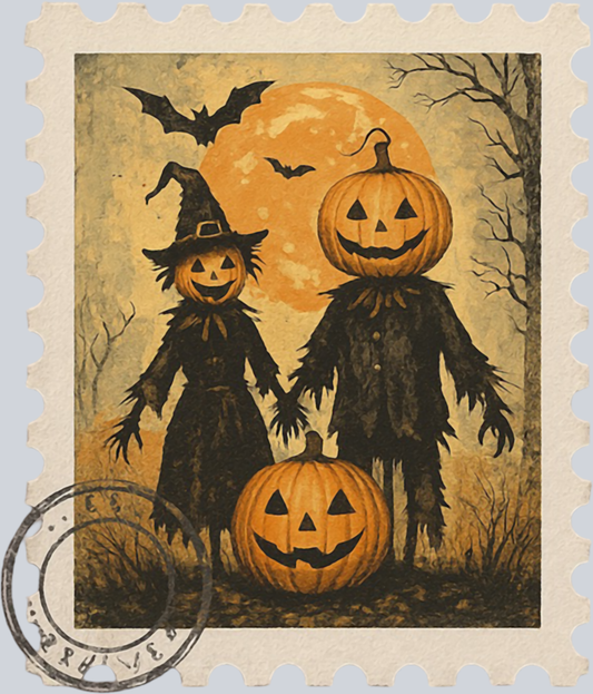 DTF Transfer Halloween - Postage Stamps 10