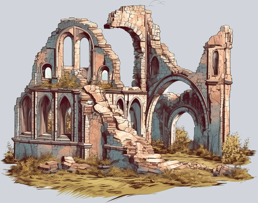 DTF Transfer Medieval - Medieval Ruins