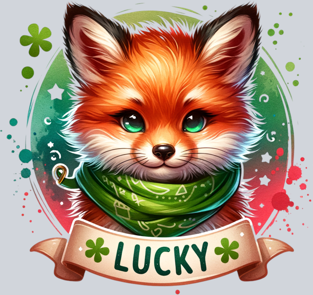 DTF Transfer St. Patrick's Day - Lucky Fox