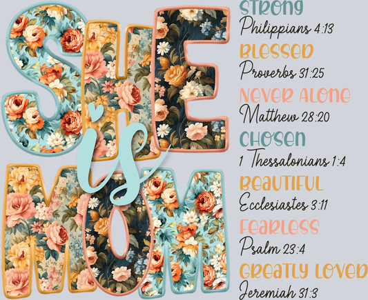 DTF Transfer Mother's Day - She is Mom