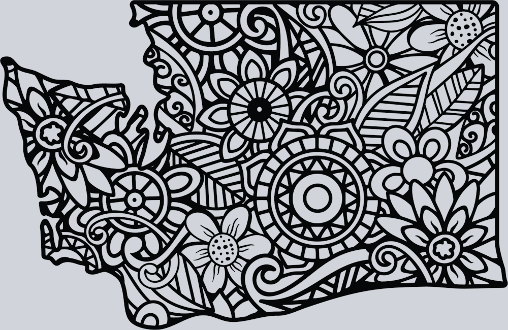 DTF Transfer Washington - Mandala
