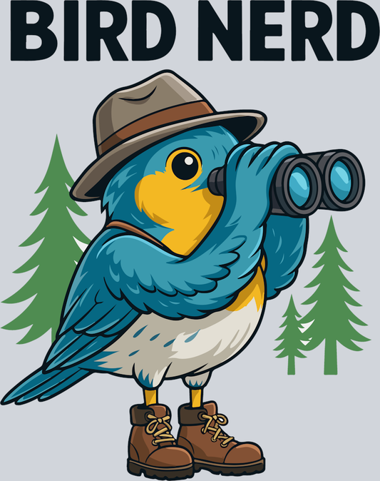 DTF Transfer Bird Watching - Bird Nerd