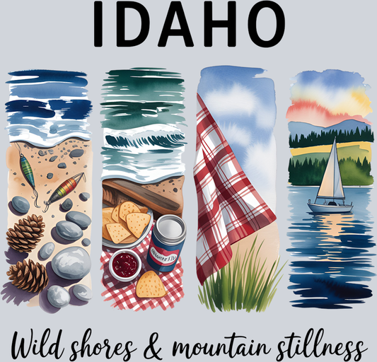 DTF Transfer Idaho - Wild Shores & Mountain Stillness