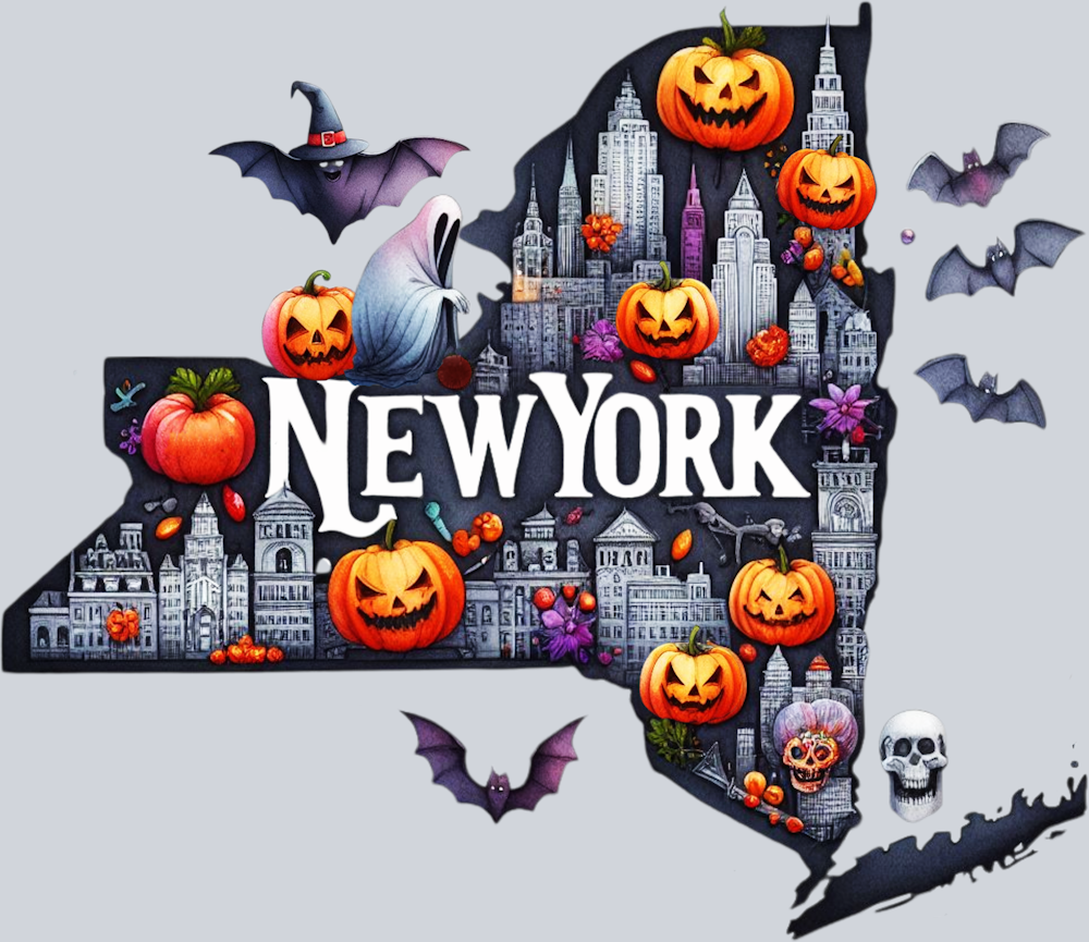 DTF Transfer Halloween States - New York