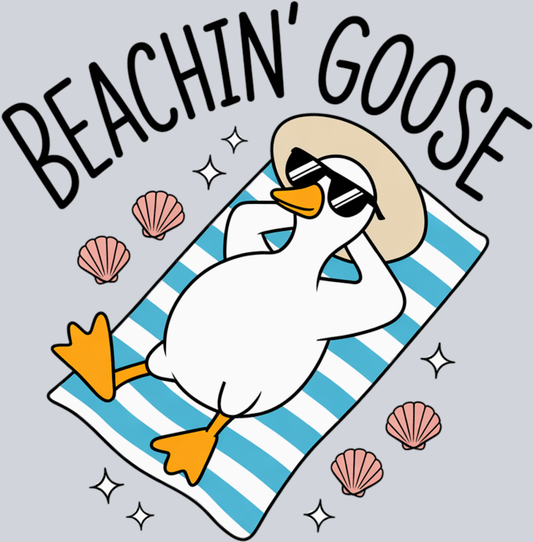 DTF Transfer Fowl - Beachin' Goose