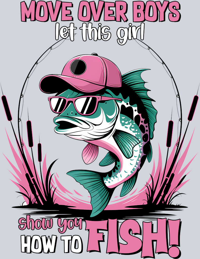 DTF Transfer Fishing - Move over Boys let this Girl show you how to Fish