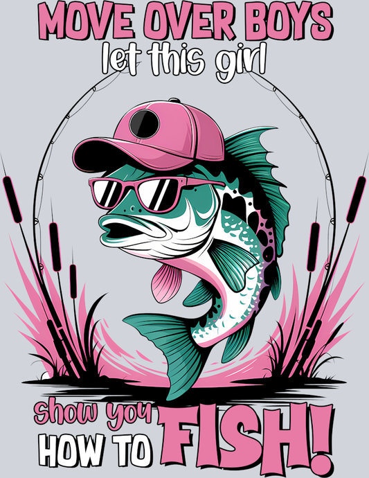 DTF Transfer Fishing - Move over Boys let this Girl show you how to Fish