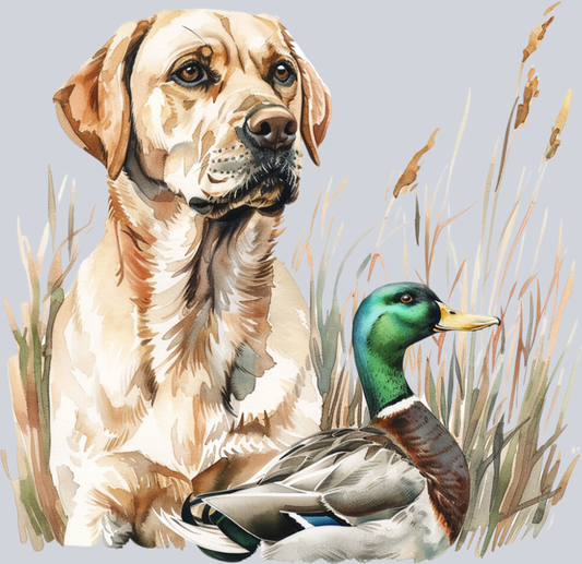 DTF Transfer Hunting - Dog and Duck