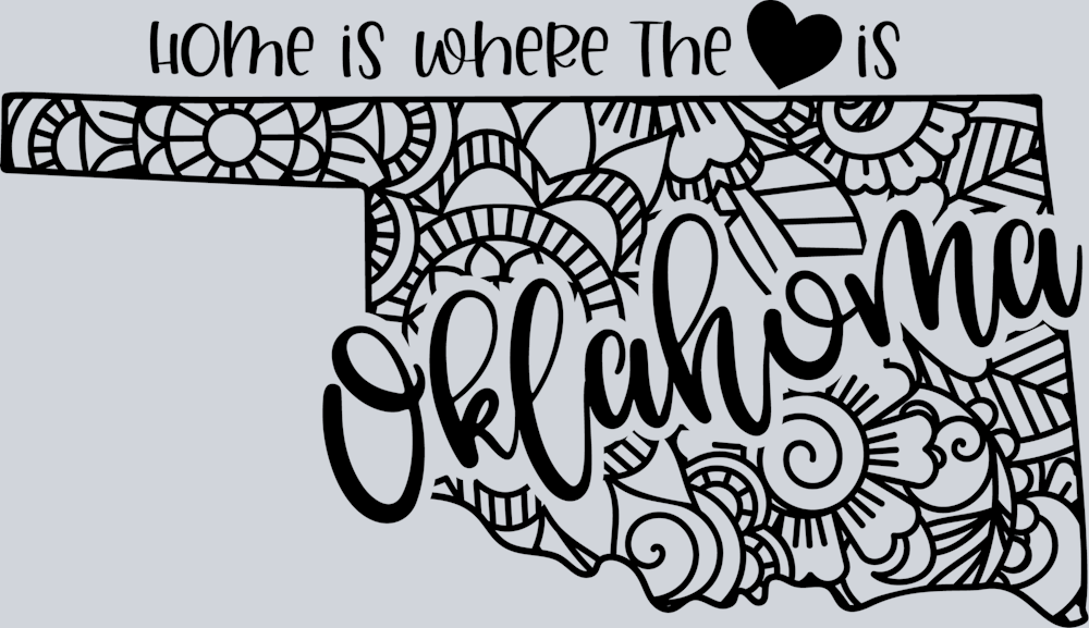 DTF Transfer Oklahoma - Home is where the Heart is