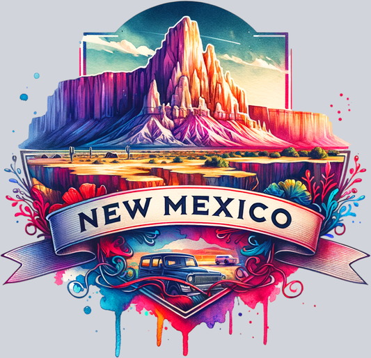 DTF Transfer New Mexico - Retro Travel