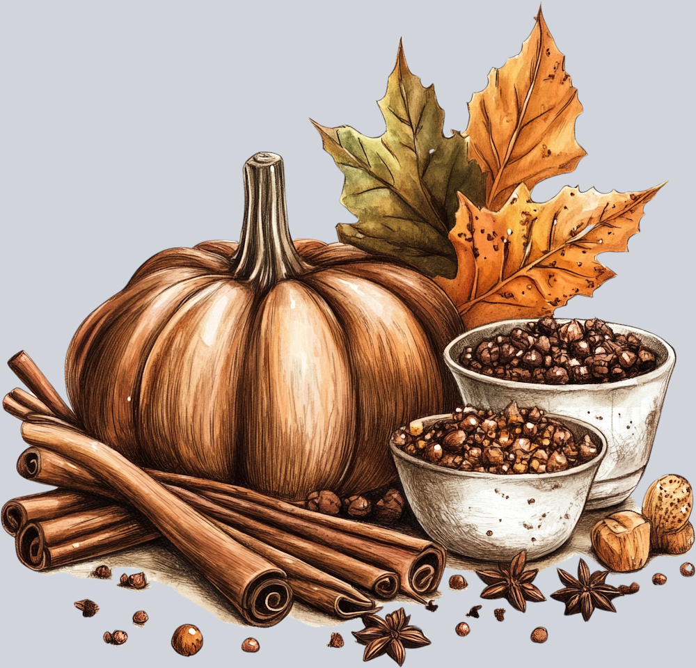 DTF Transfer Thanksgiving - Autumn Cinnamon