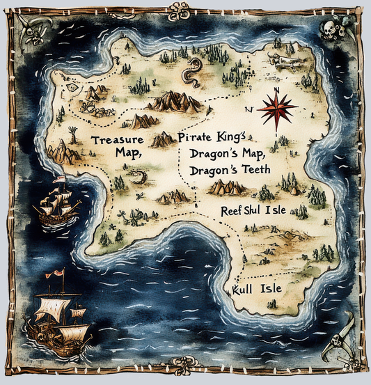 DTF Transfer High Seas - Treasure Map