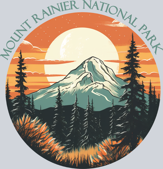 DTF Transfer National Parks - Mount Rainier National Park