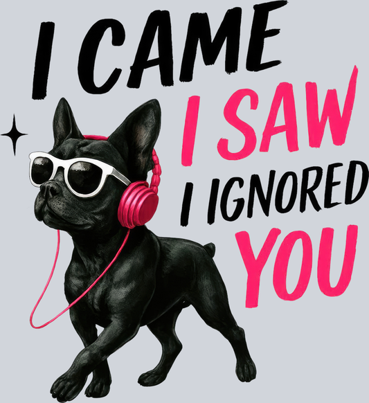 DTF Transfer Dogs - I Came I Saw