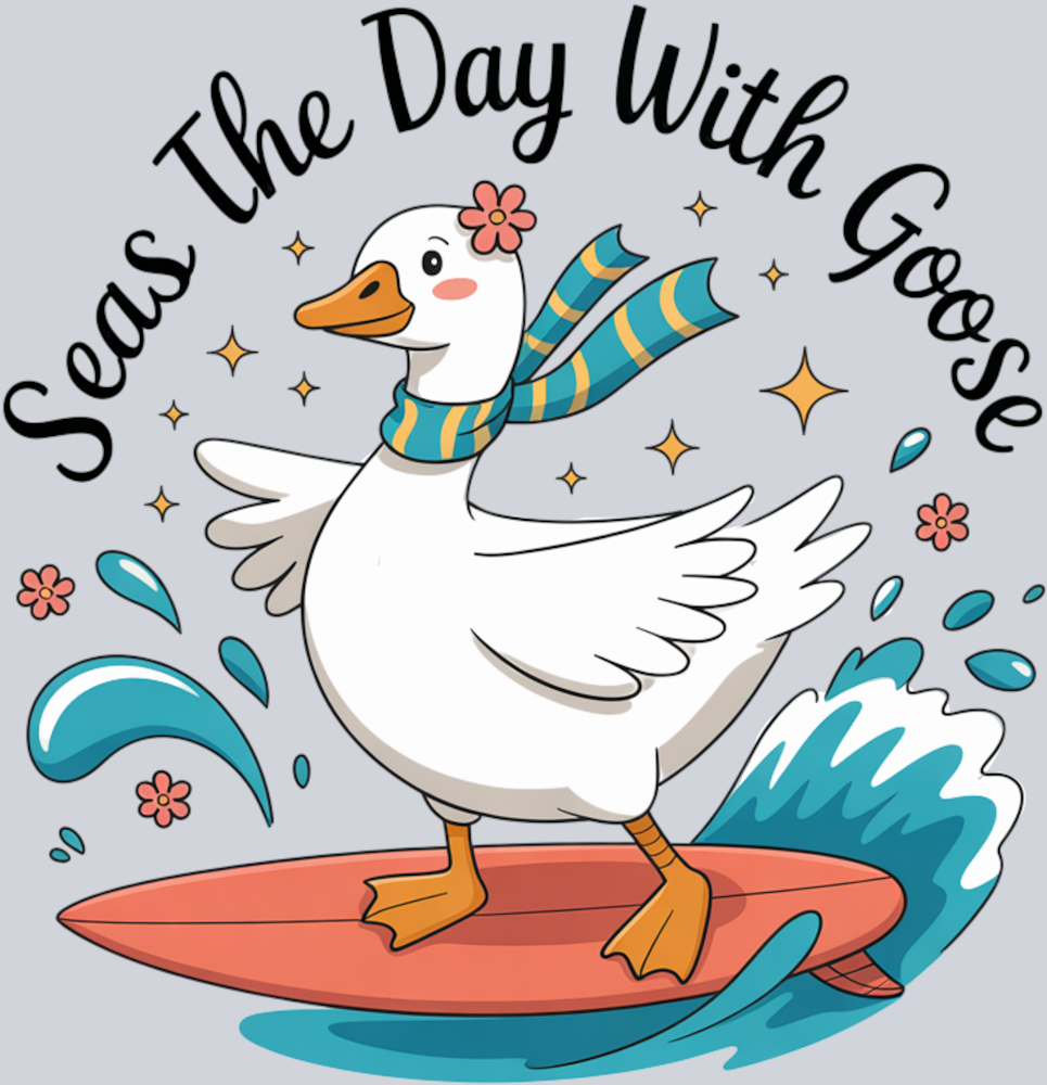 DTF Transfer Fowl - Seas the Day with Goose