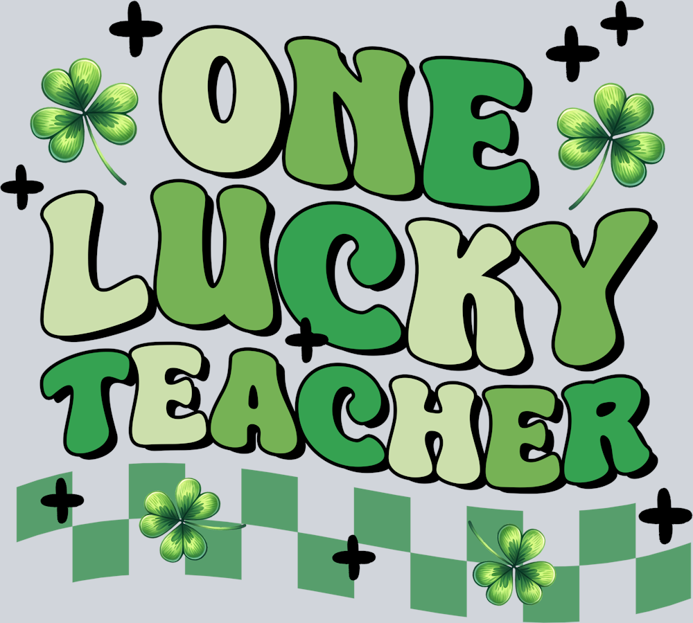 DTF Transfer St. Patrick's Day - One Lucky Teacher